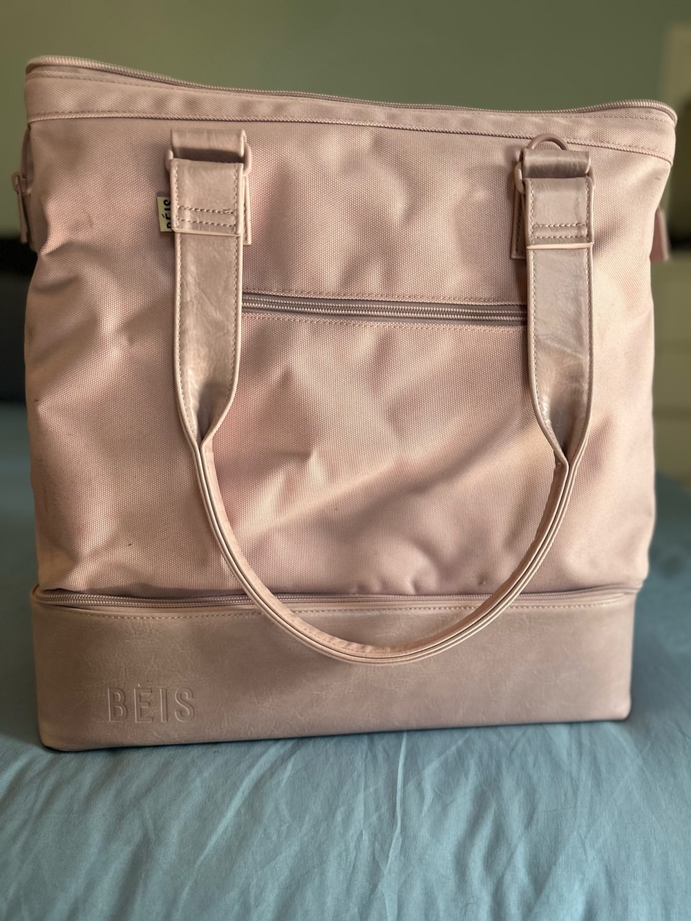 BEIS Blush Tote with Dual-Compartment Base